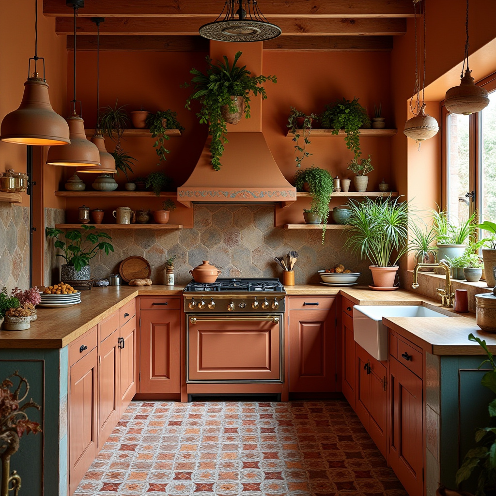 bohemian style boho kitchen ideas colour 3
