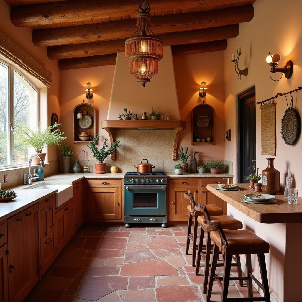 bohemian style boho kitchen ideas colour 32