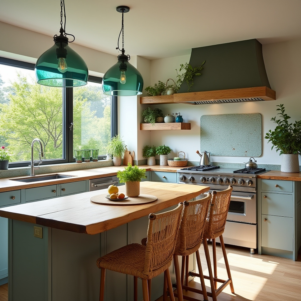 bohemian style boho kitchen ideas colour 9