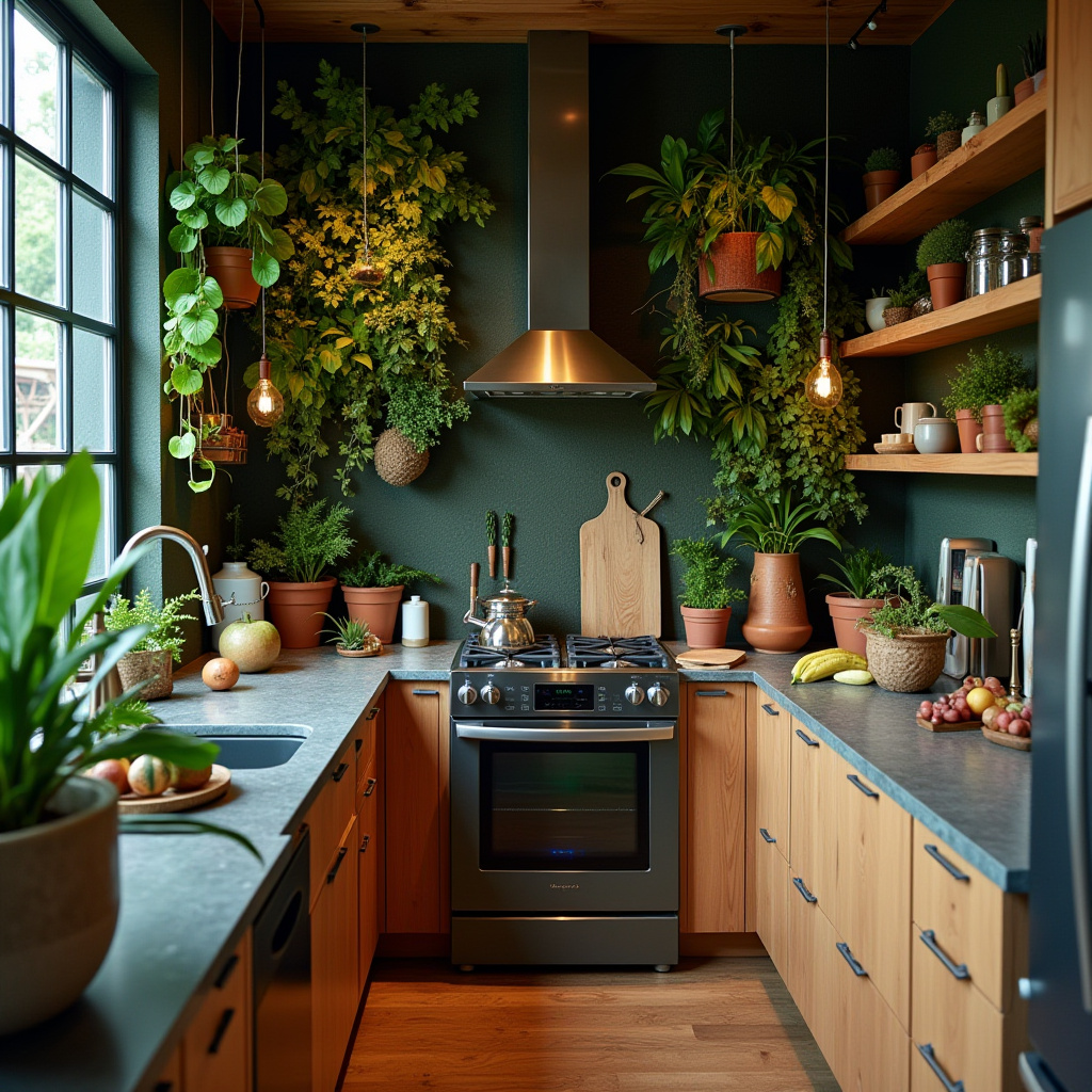 boho aesthetic kitchen 34