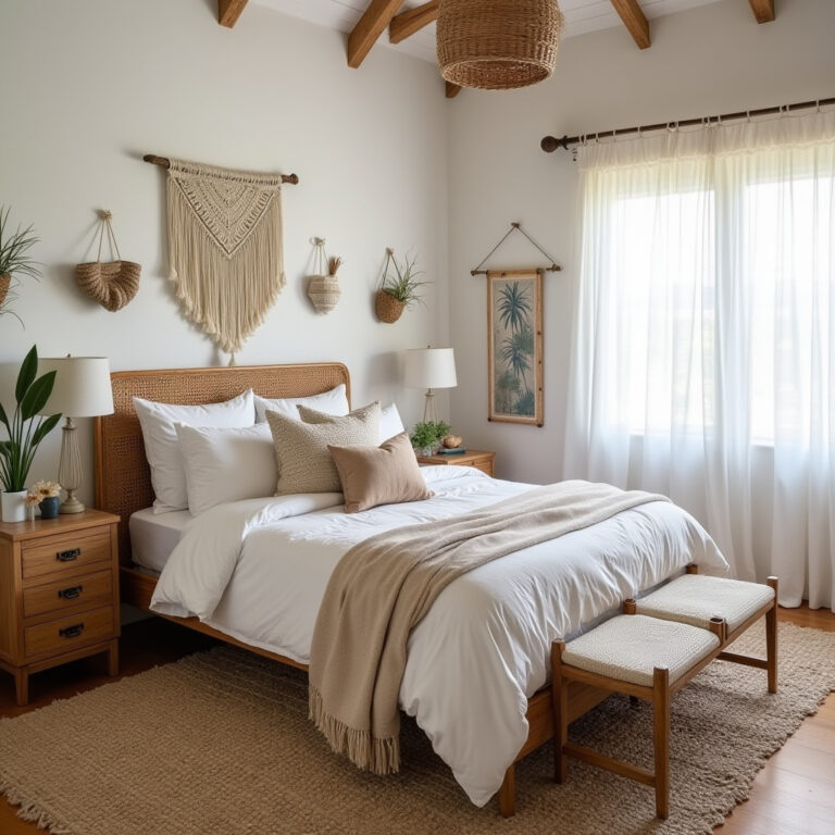 boho beach bedroom 1