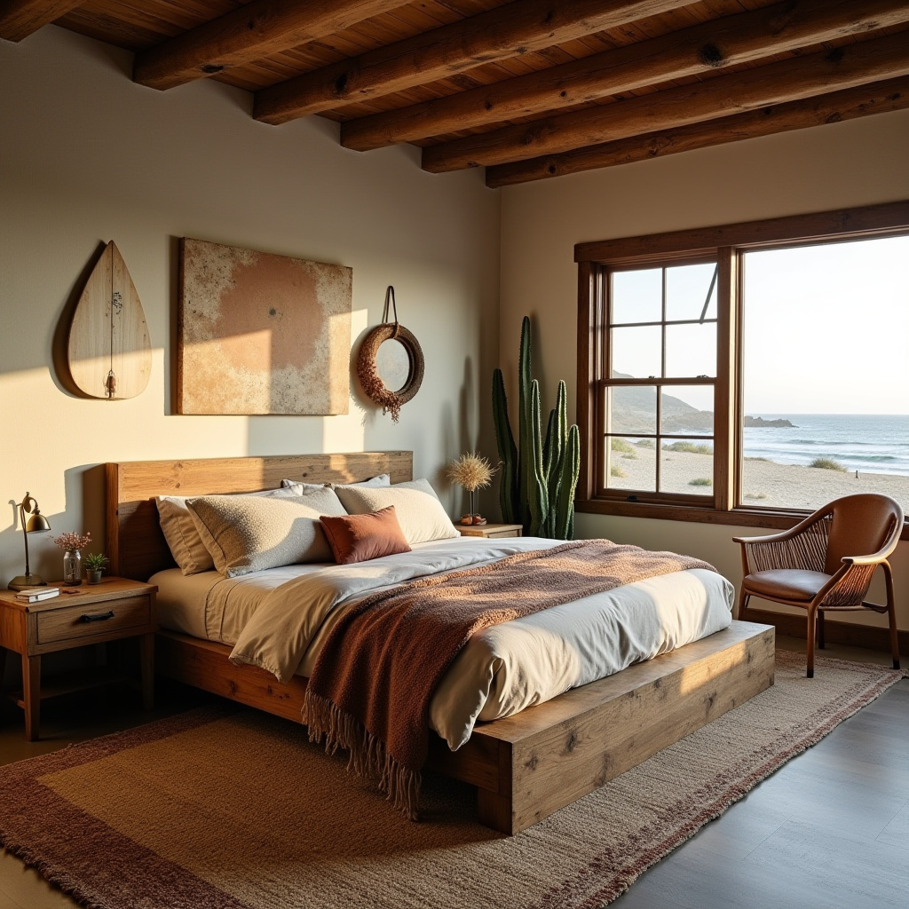boho beach bedroom 13