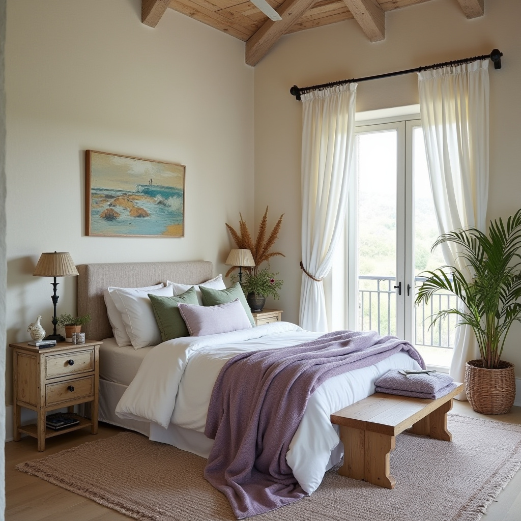 boho beach bedroom 29