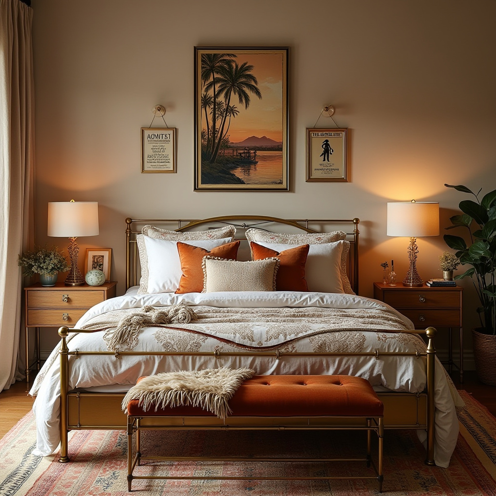 boho beach bedroom 33