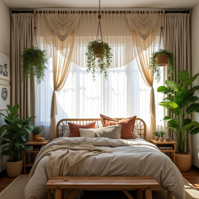 boho bedroom curtains 1