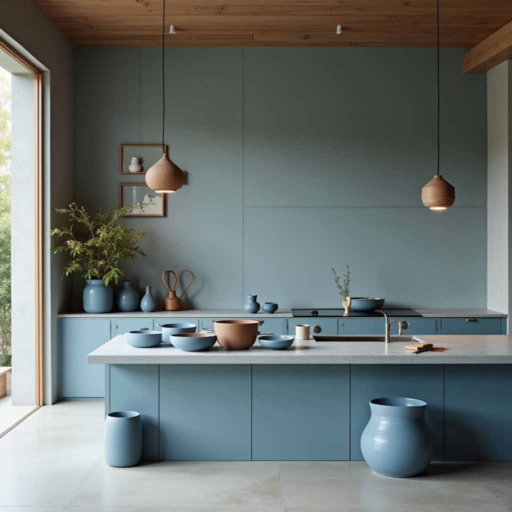 boho blue kitchen 30