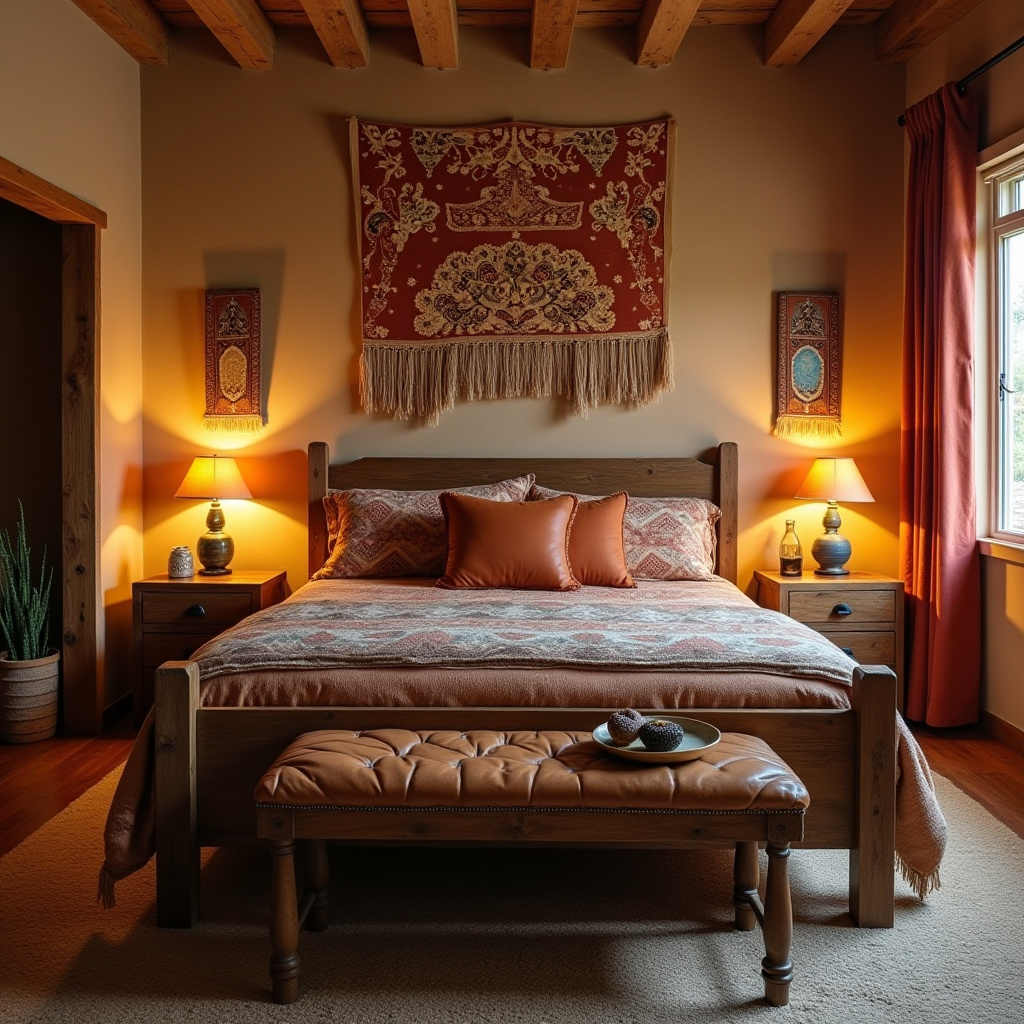 boho chic bedroom 14
