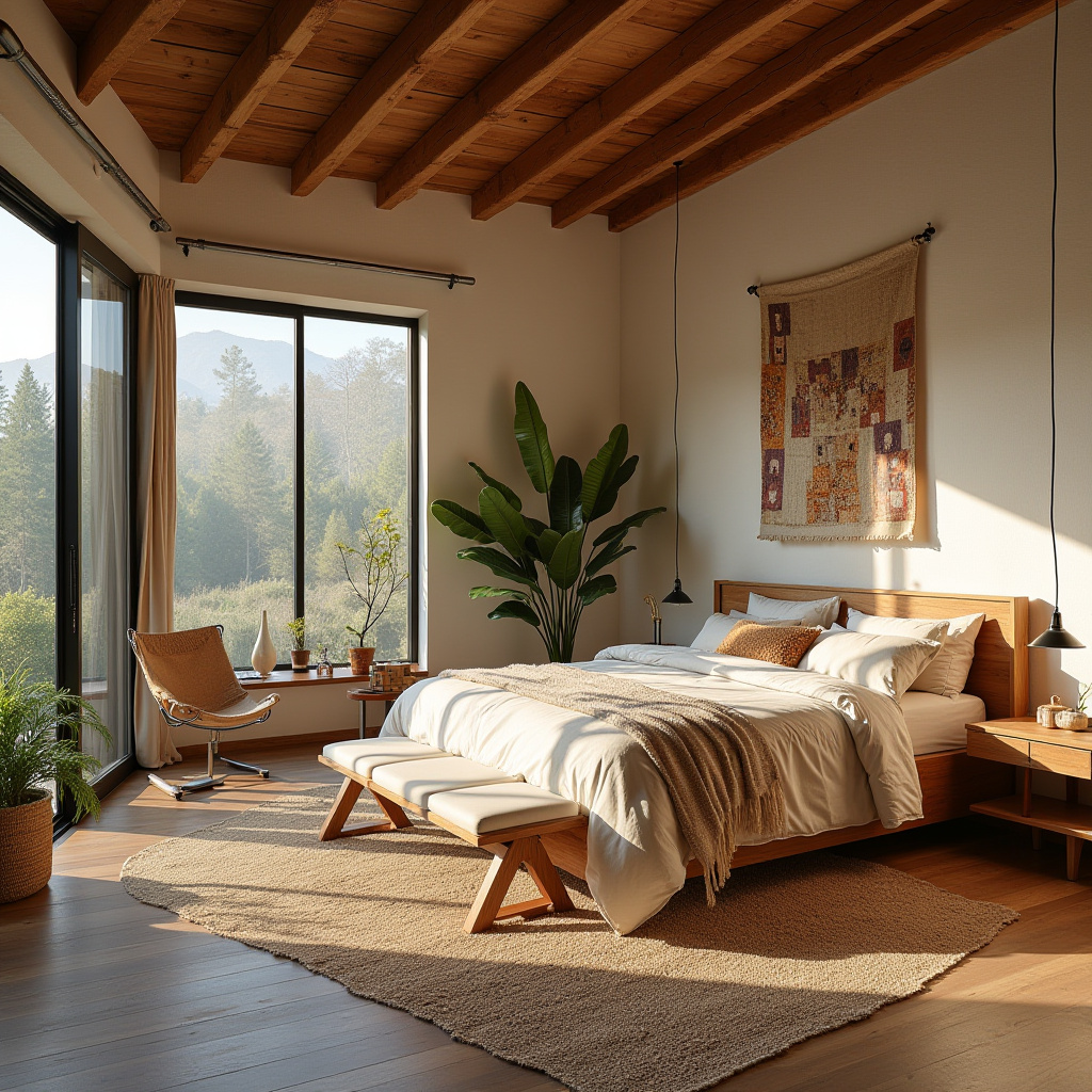 boho chic bedroom 37