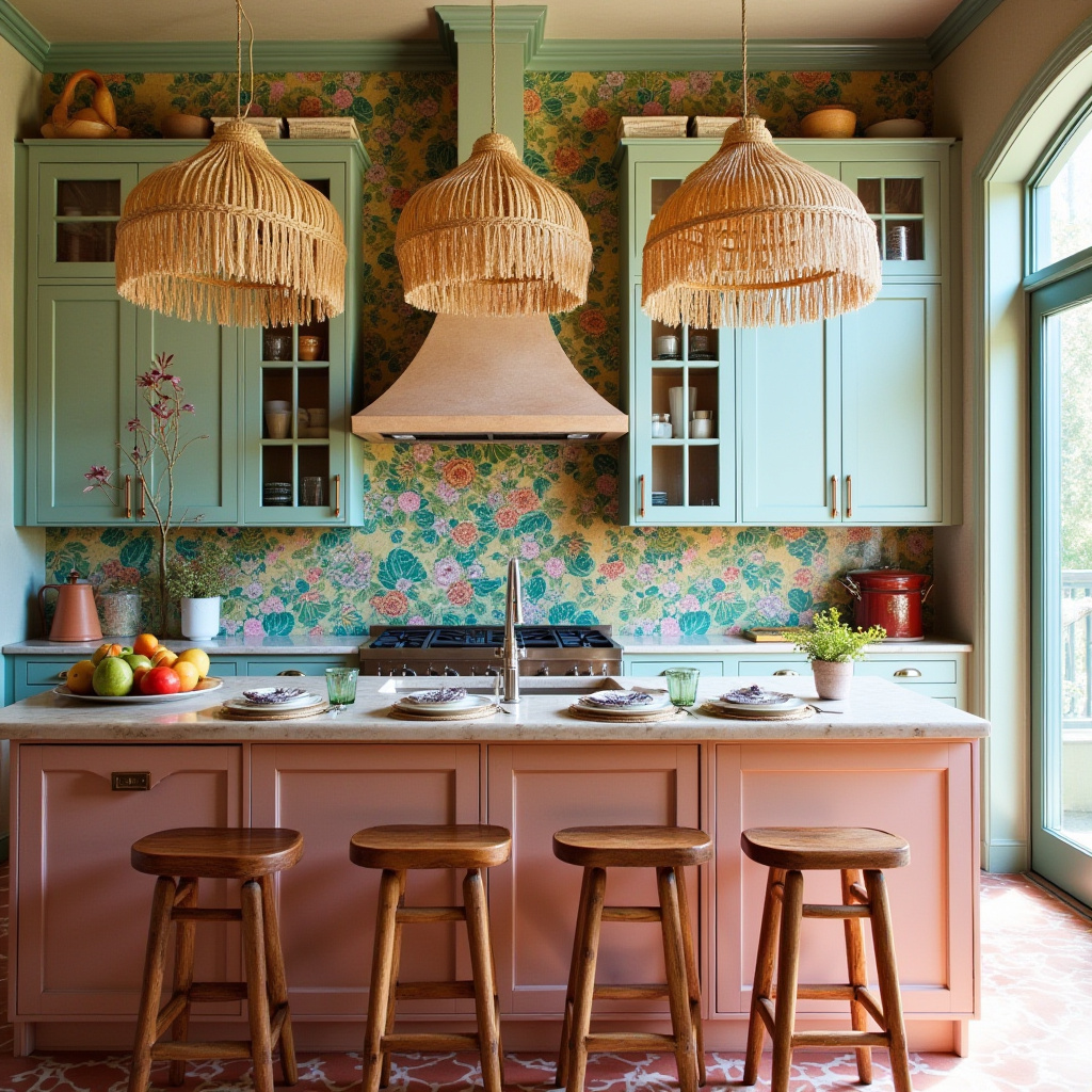 boho chic kitchen 32