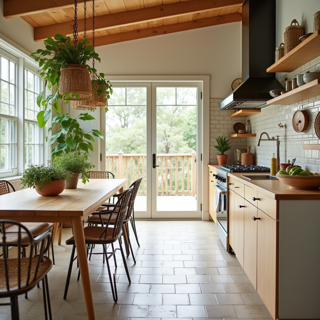 boho chic kitchen 39