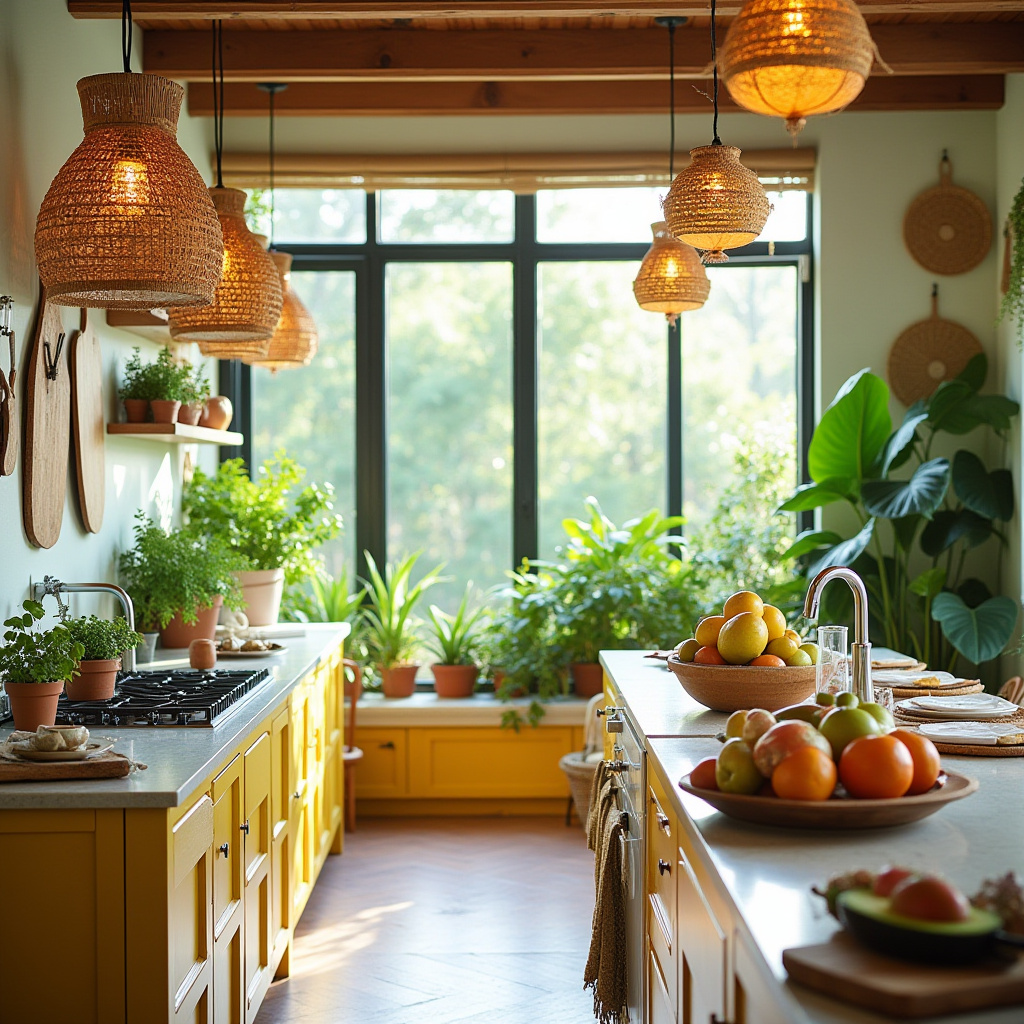 boho chic kitchen decor 14