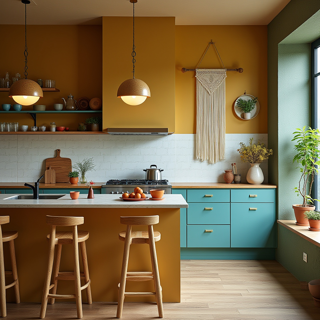 boho chic kitchen decor 17