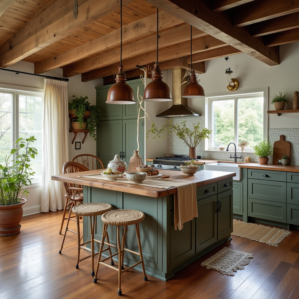 boho chic kitchen decor 34