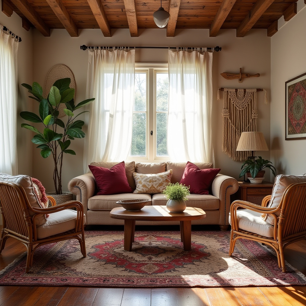 boho chic living room 2