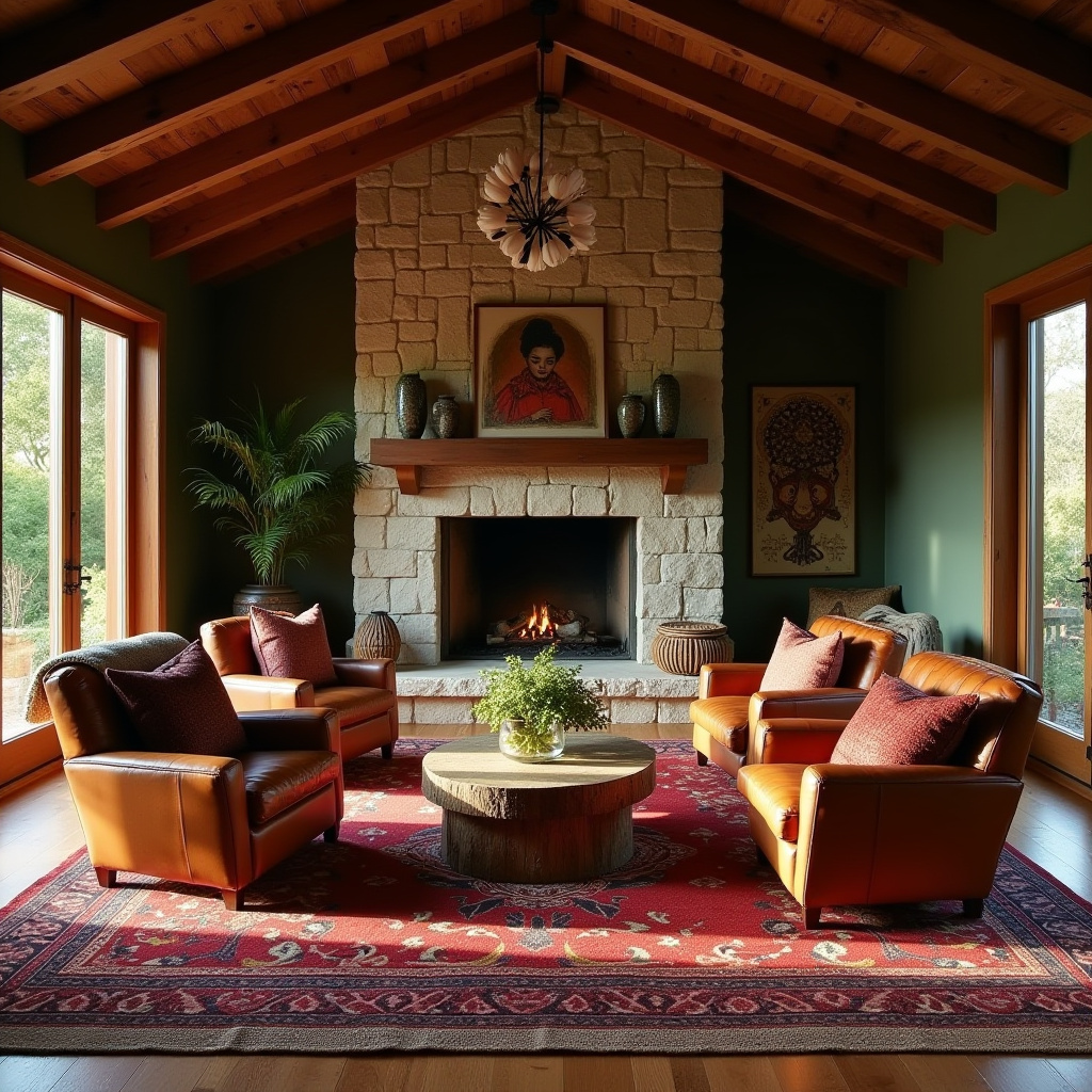 boho chic living room 20