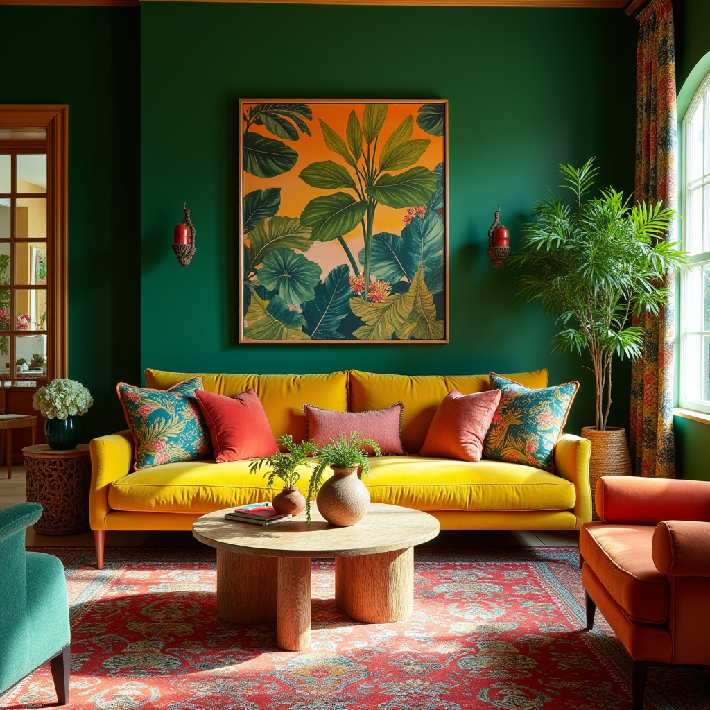 boho chic living room 21