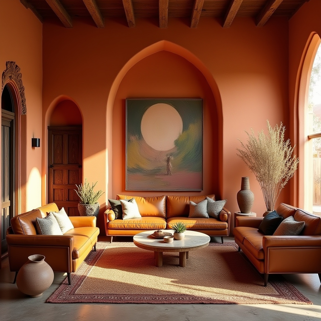 boho chic living room 29