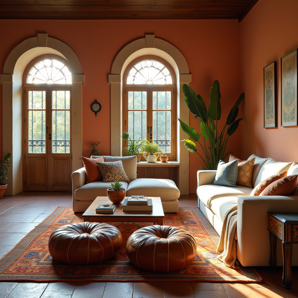 boho chic living room 7
