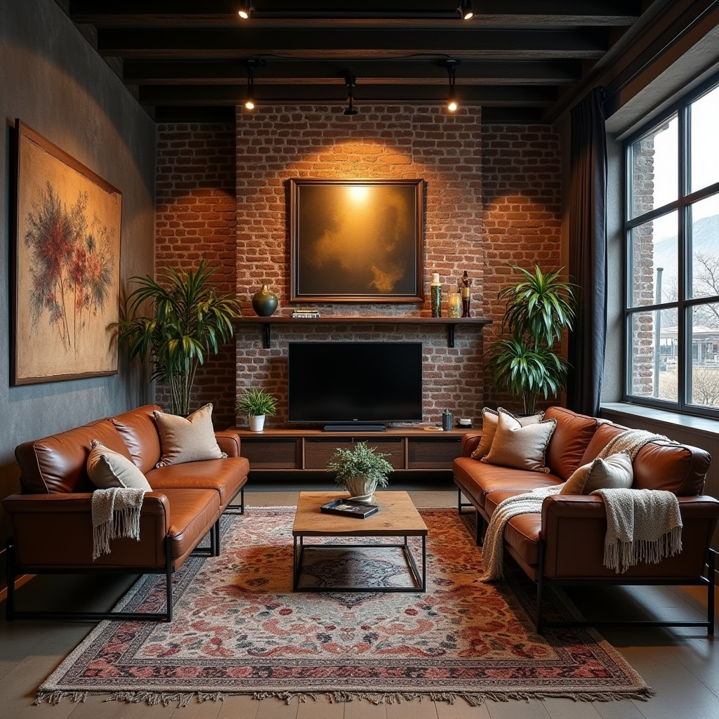 boho chic living room 9