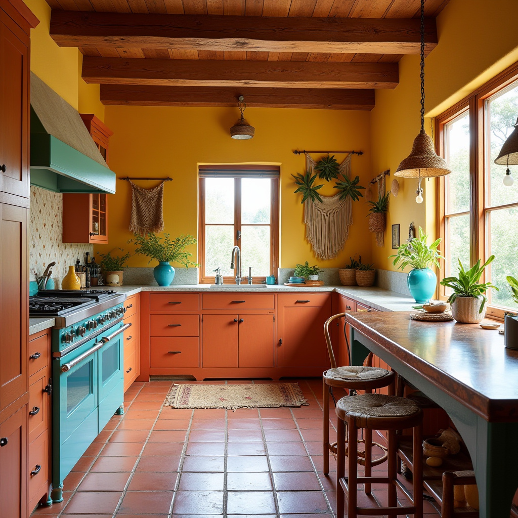 boho cottage kitchen 27
