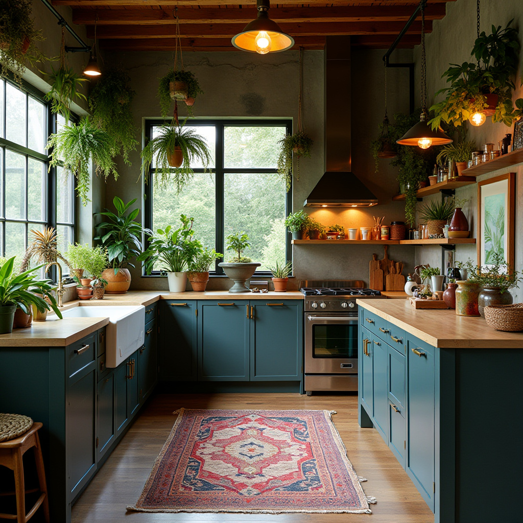 boho cottage kitchen 38
