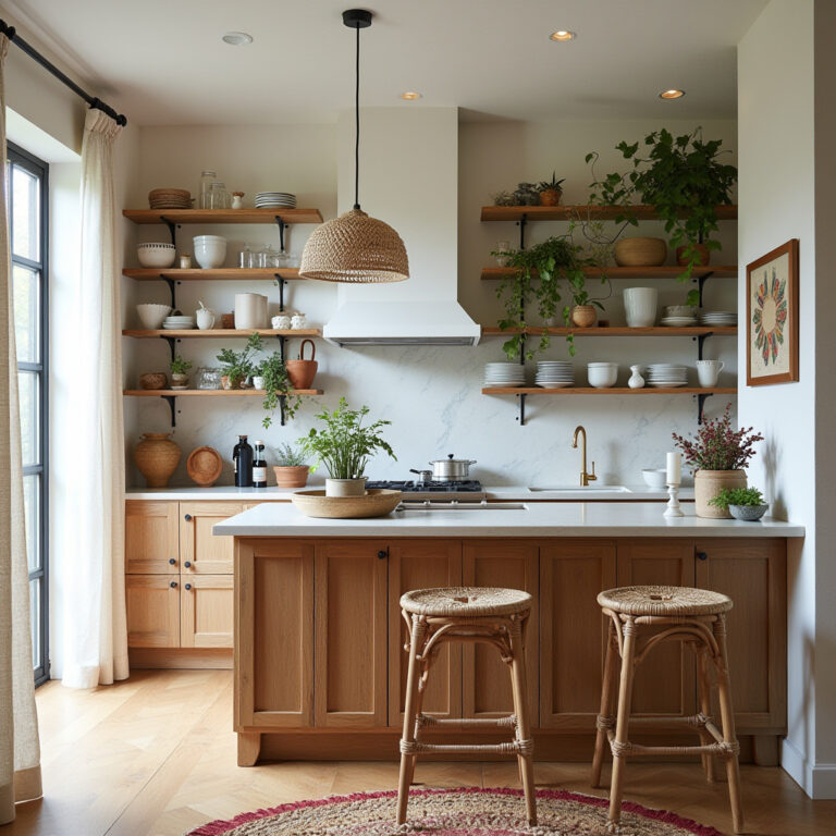 boho cottagecore kitchen 1