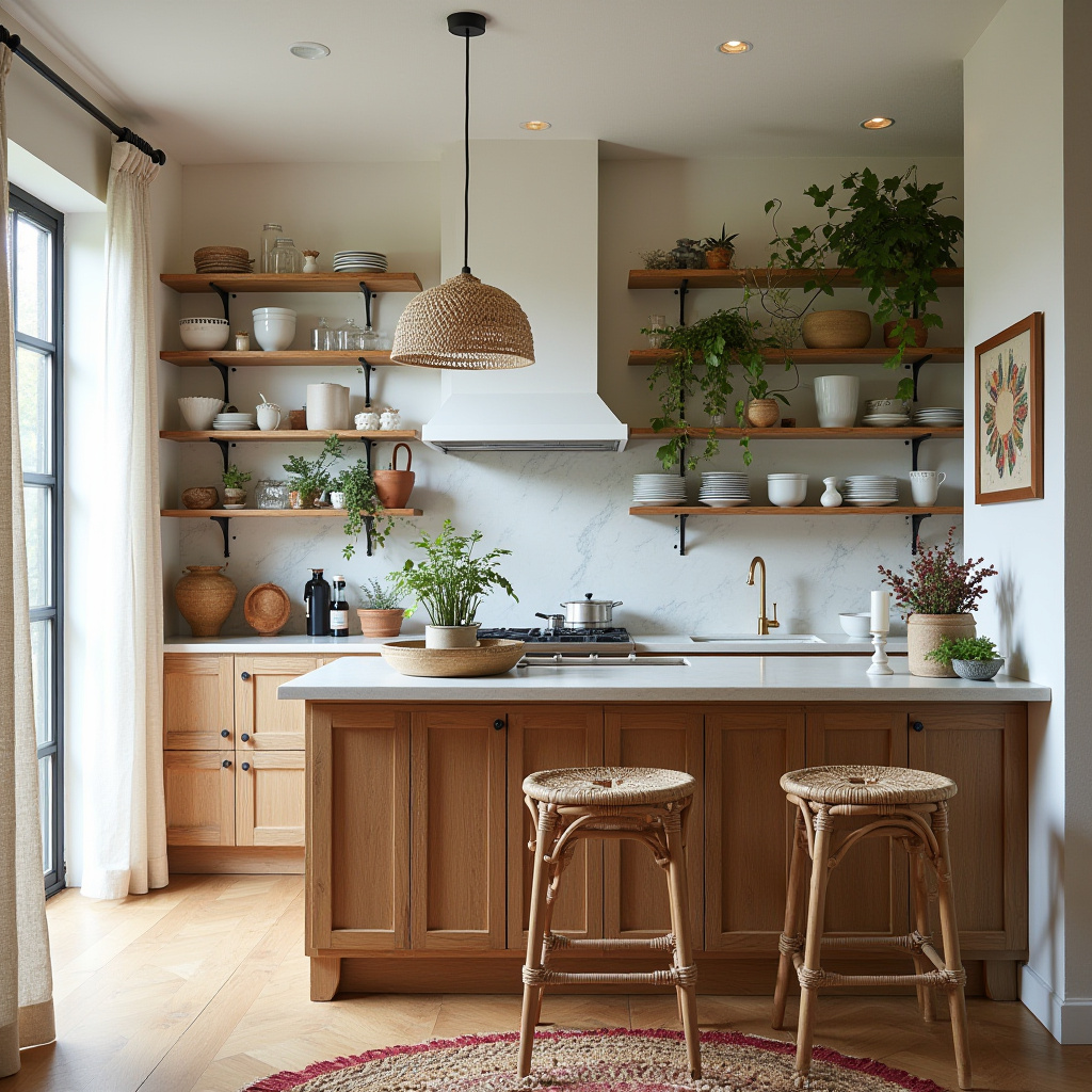 boho cottagecore kitchen 1