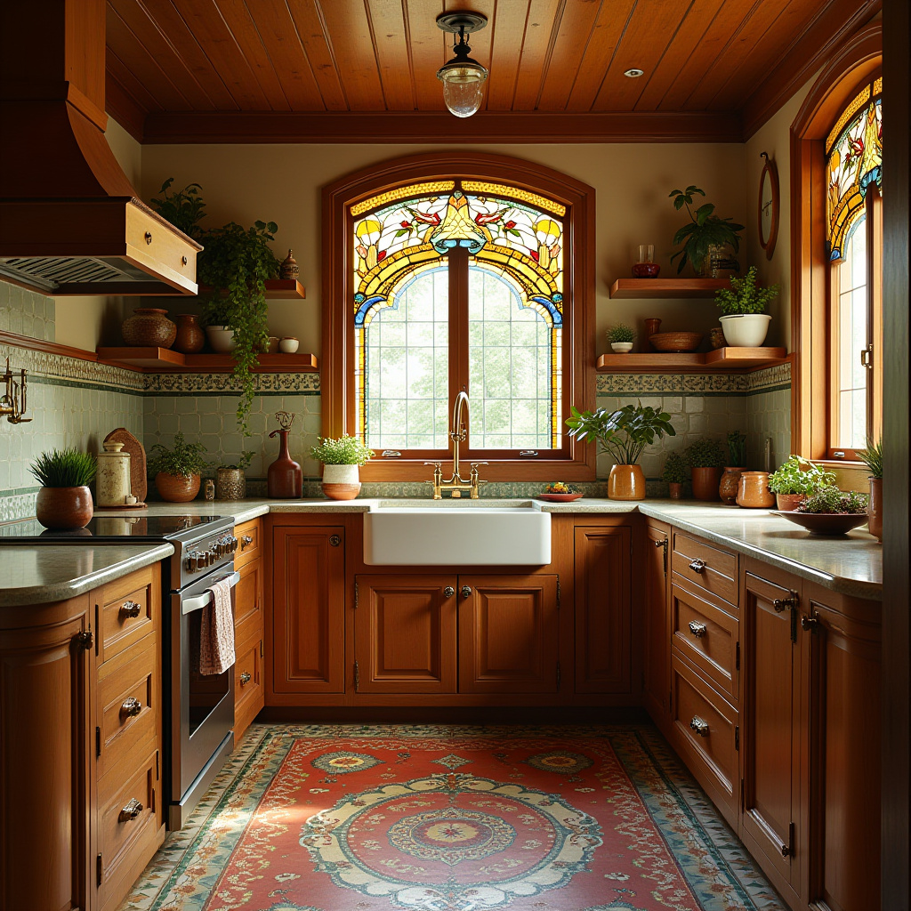 boho cottagecore kitchen 18