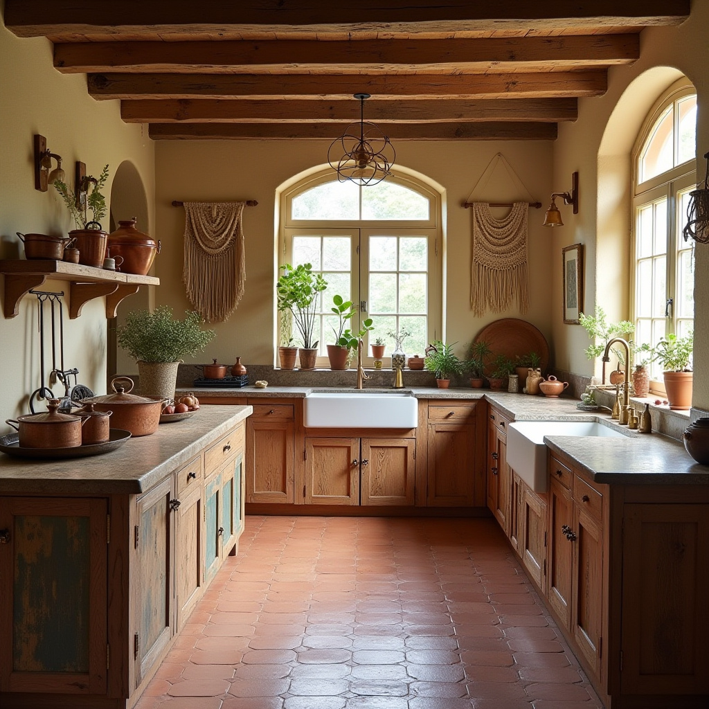 boho cottagecore kitchen 3