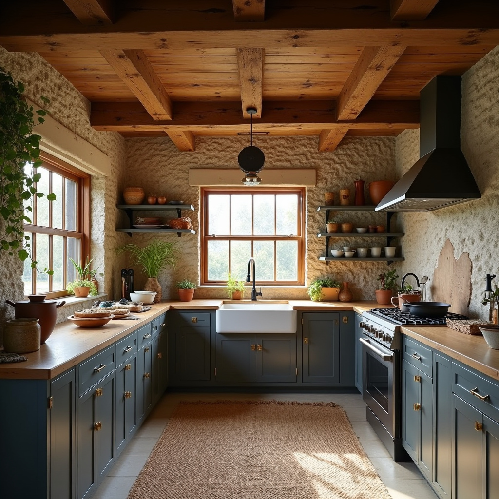 boho cottagecore kitchen 30