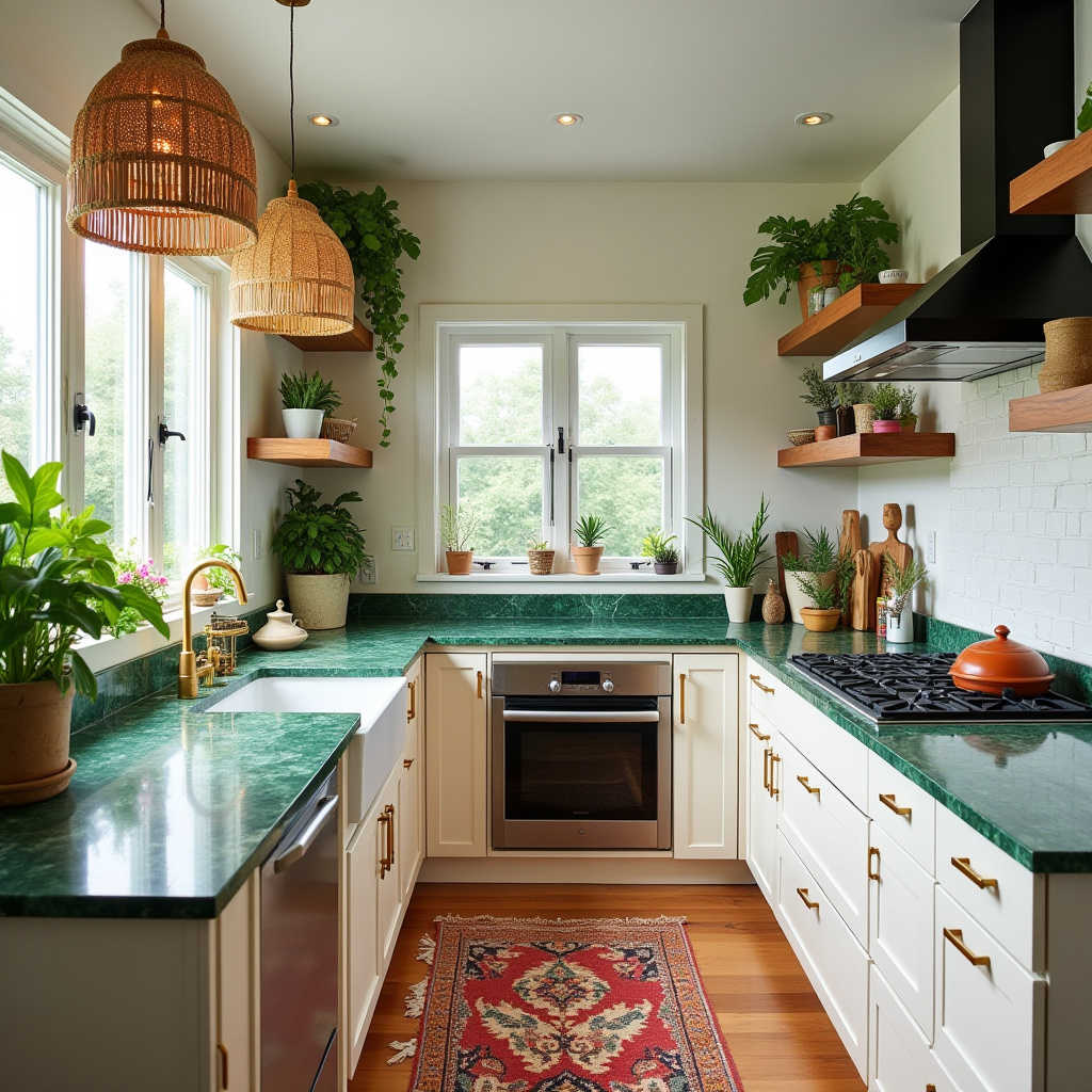boho cottagecore kitchen 31