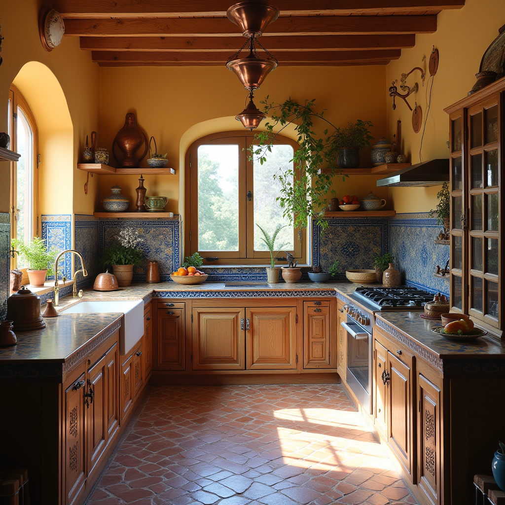 boho cottagecore kitchen 34