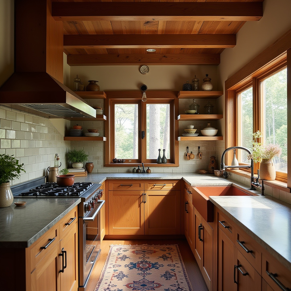 boho cottagecore kitchen 35
