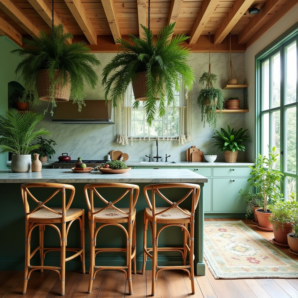boho cottagecore kitchen 9