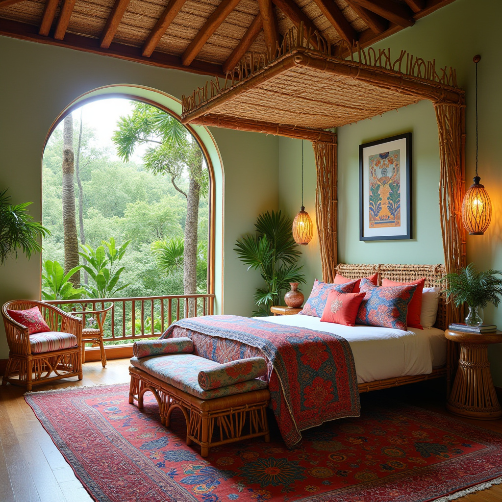 boho country bedroom 16
