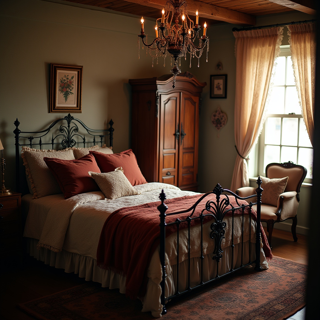 boho country bedroom 18