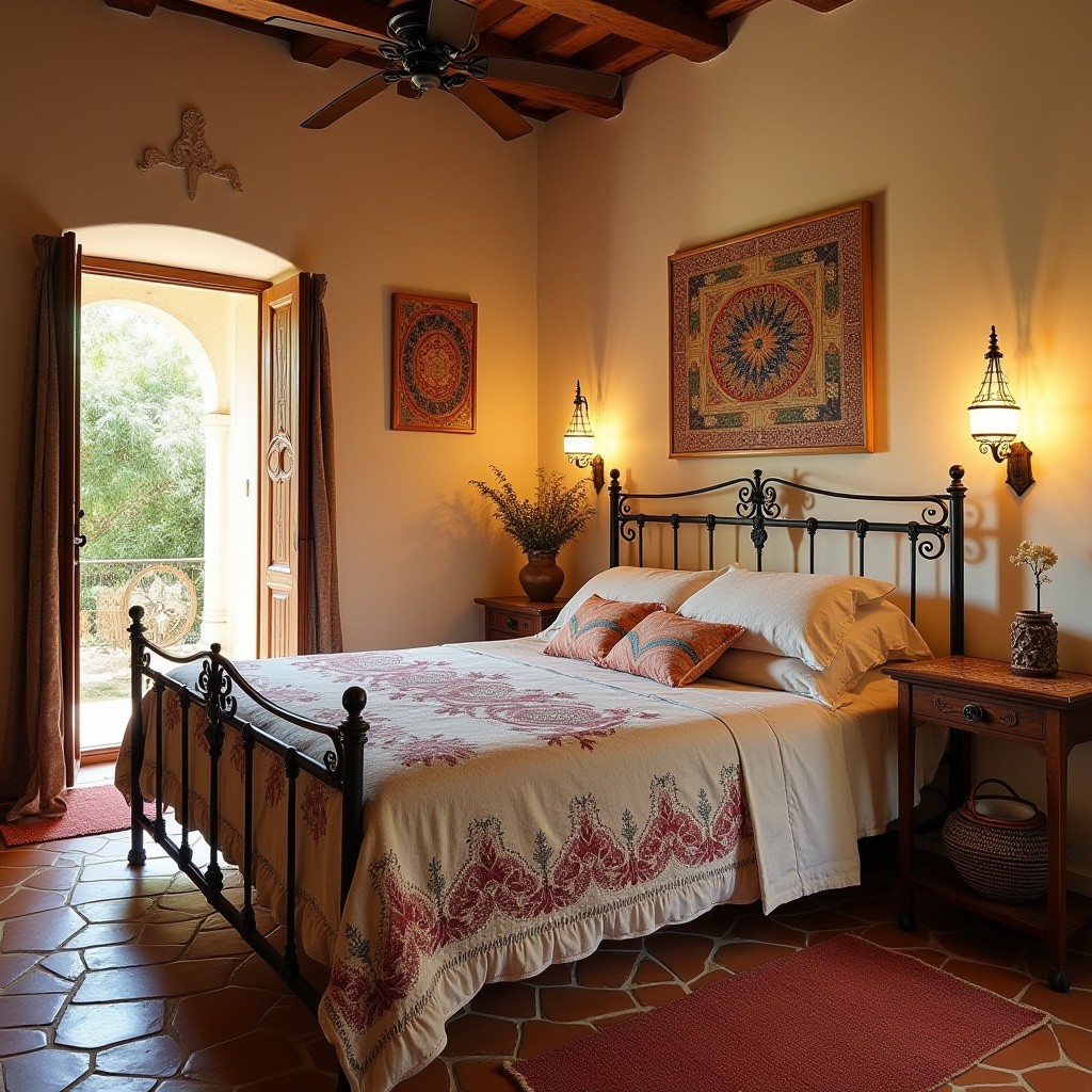 boho country bedroom 20