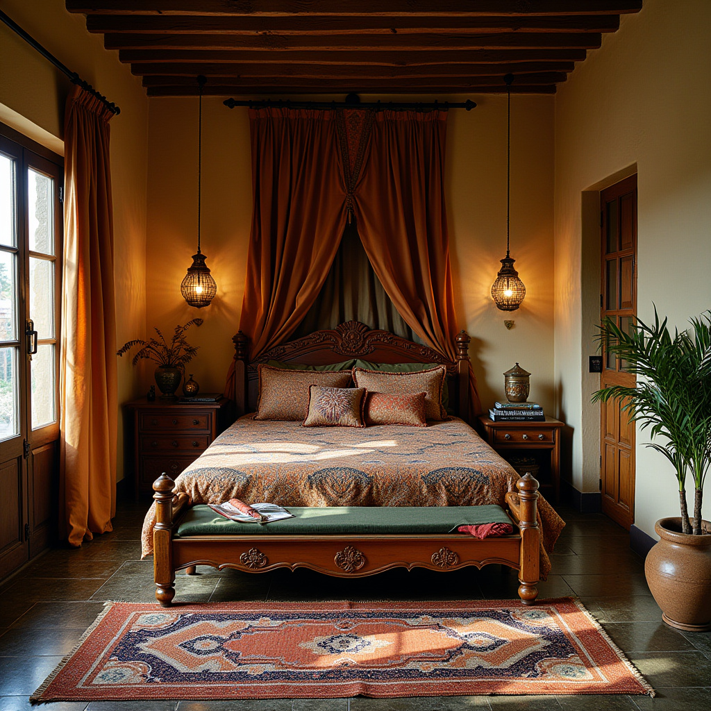 boho country bedroom 23