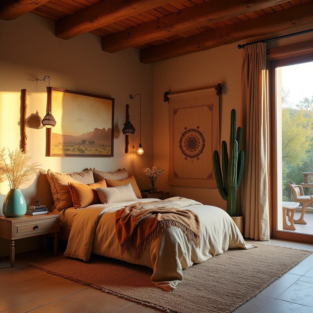 boho country bedroom 25