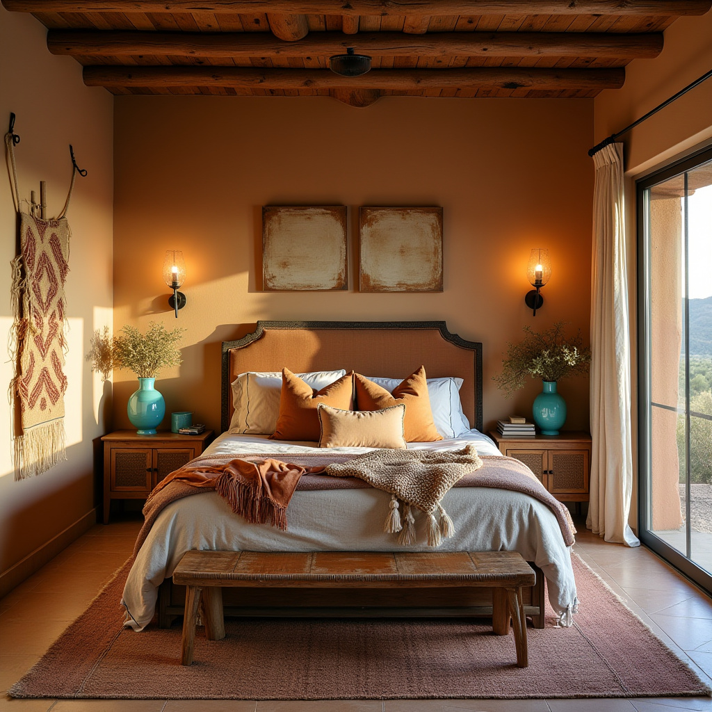 boho country bedroom 26