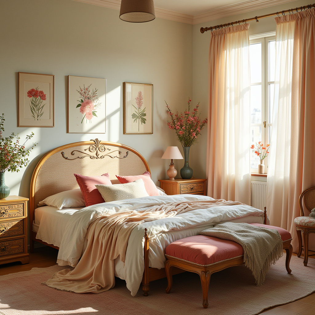 boho country bedroom 27