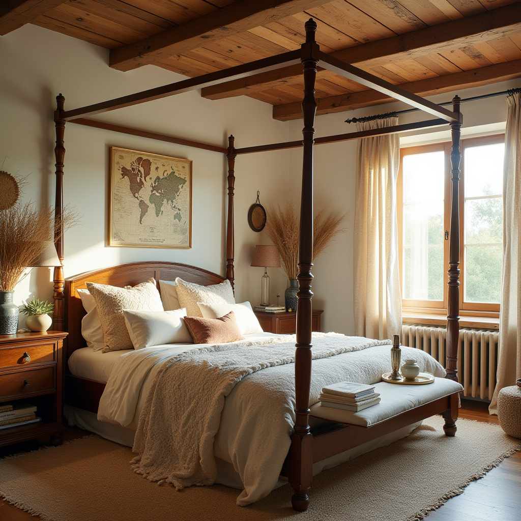 boho country bedroom 34