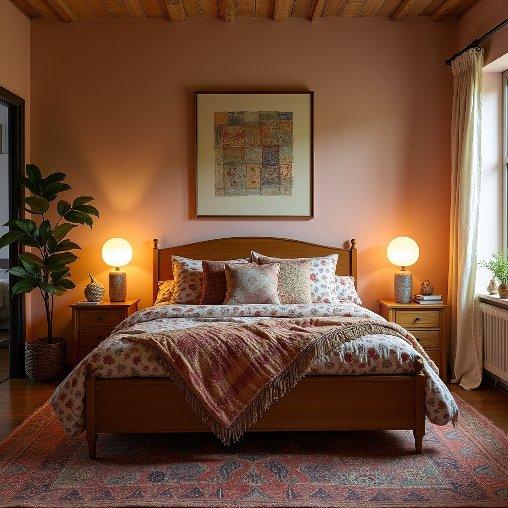 boho country bedroom 35