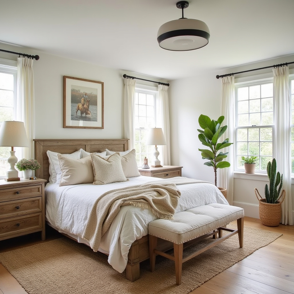 boho country bedroom 40