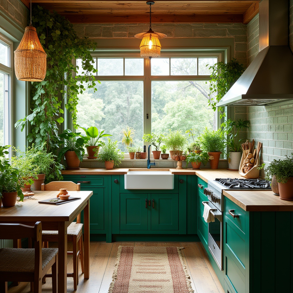 boho country kitchen 14