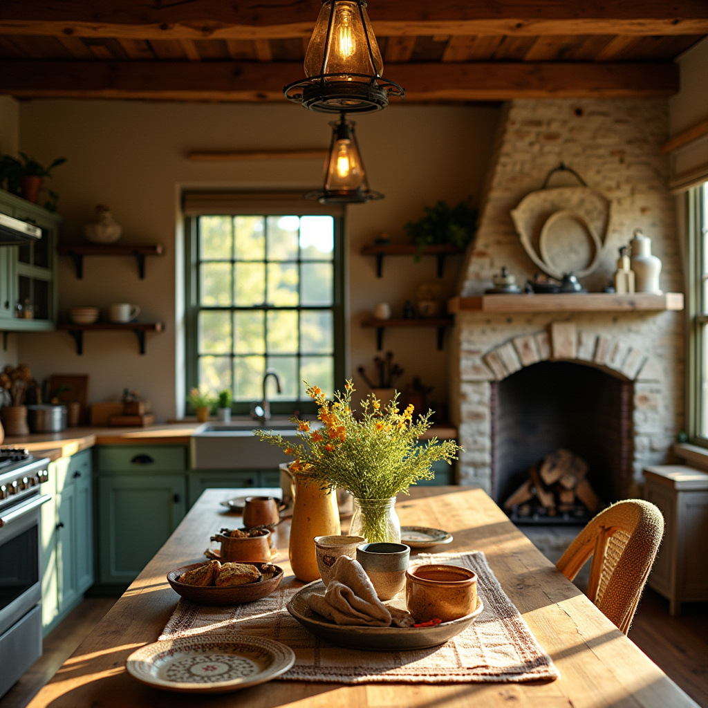boho country kitchen 39