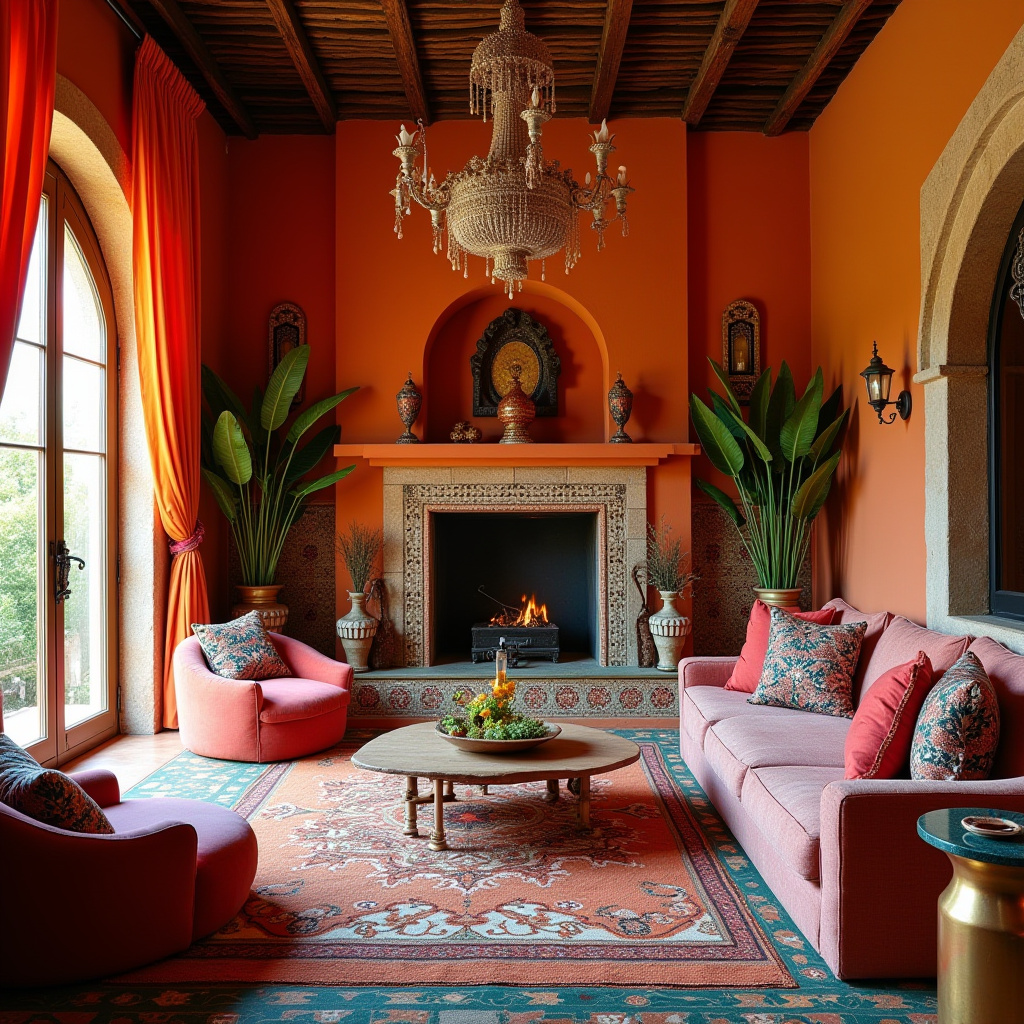 boho curtains living room 17