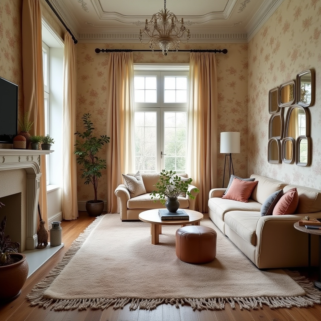 boho curtains living room 21