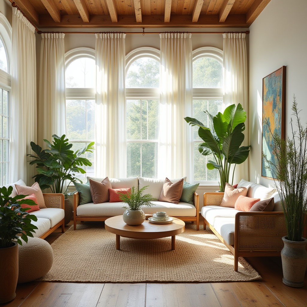 boho curtains living room 24