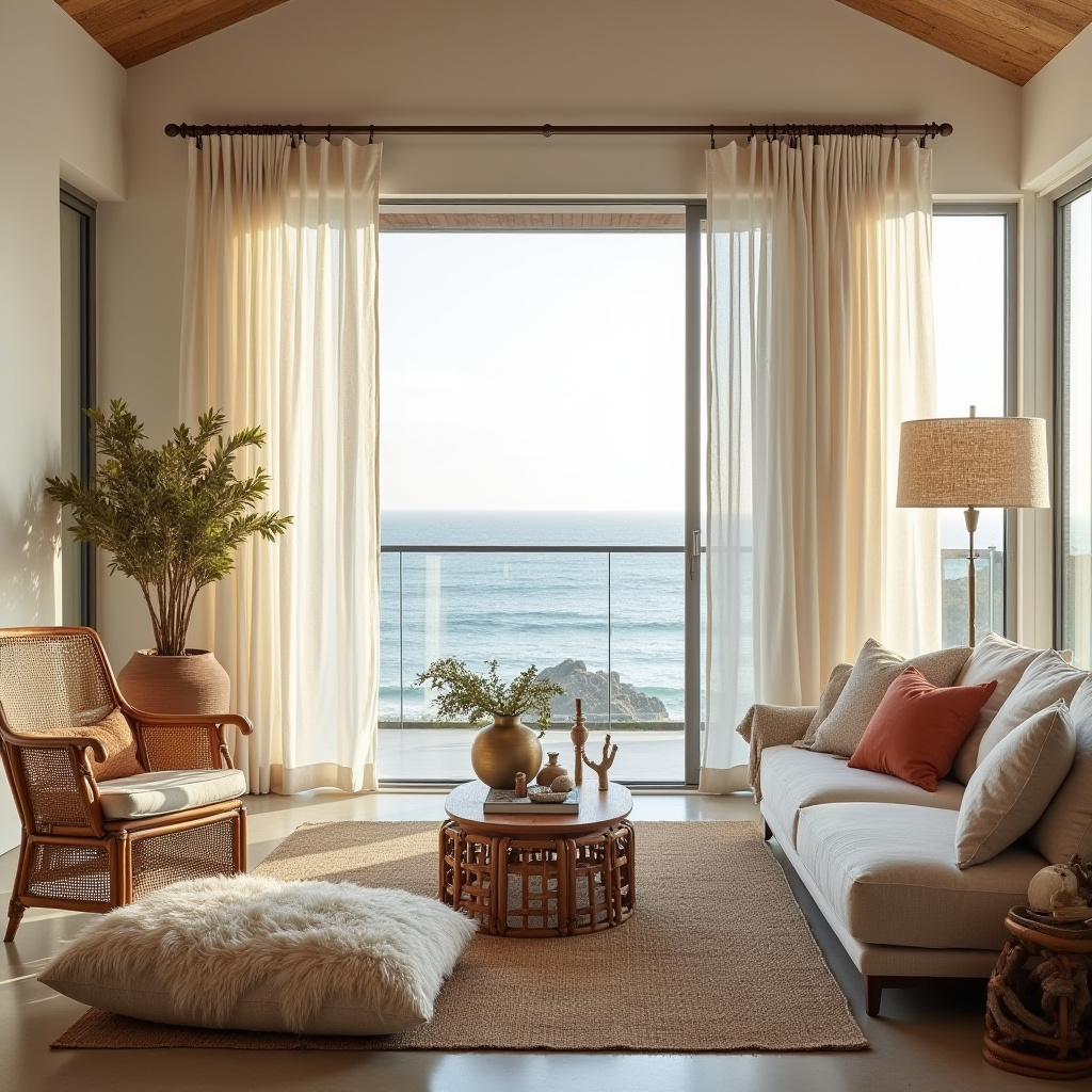 boho curtains living room 35